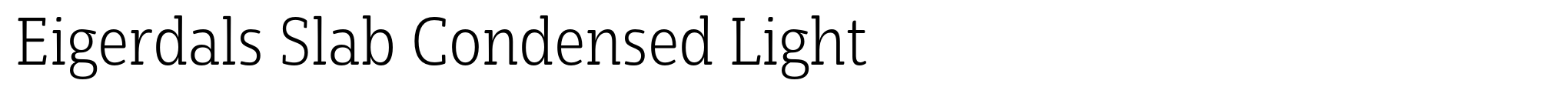 Eigerdals Slab Condensed Light image